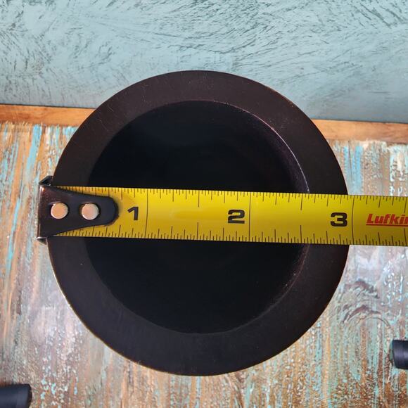 Boho Chic Hand Carved Wooden Vase with Floral Design and Jute Twine Accent - Picture 8 of 10